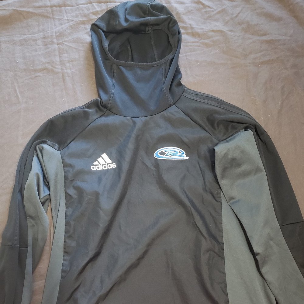 Adidas Long Sleeve Undershirt Climawarm Face Cover Size Large 100% Polyester - Picture 1 of 4